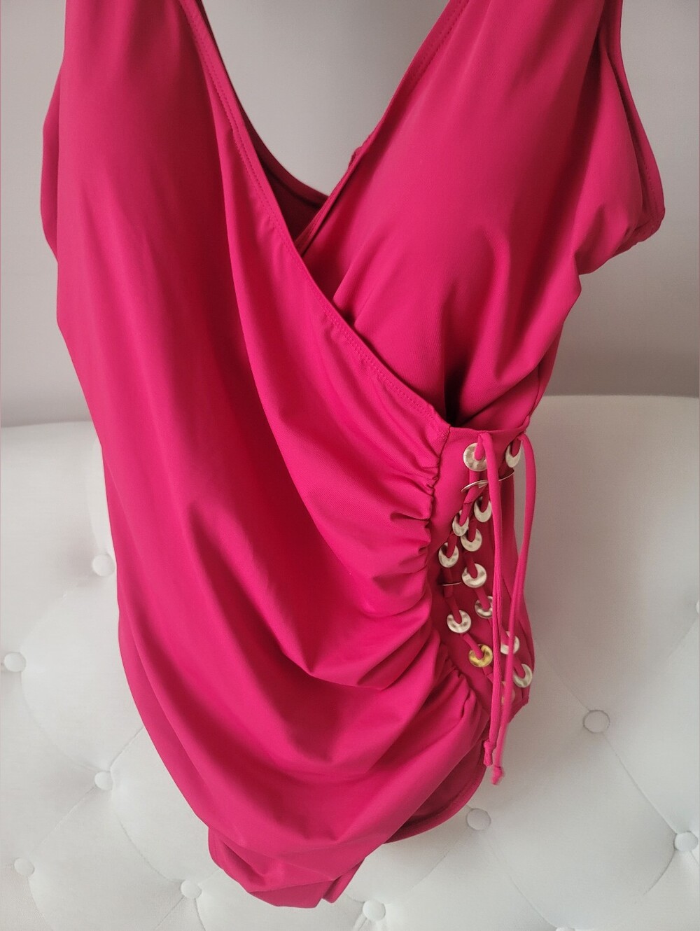 NWT Sz 14 Pink One-piece Bathing Suit